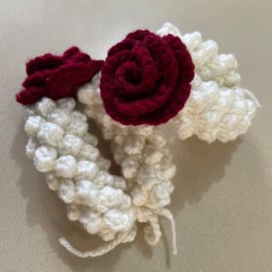 Crochet Plain Rose Gajra