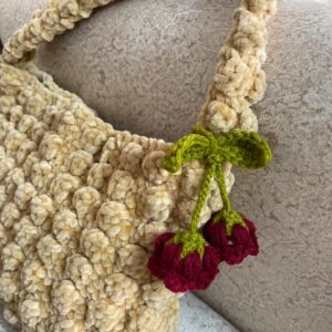 Crochet Lily of the Valley Keychain